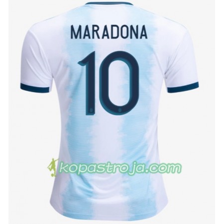 Billiga Fotbollströjor Argentina Diego Maradona 10 Hemma tröja Copa América 2019 Kortärmad